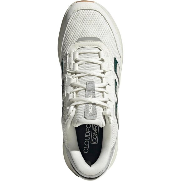 ⚡Adidas Men's Off White/Collegiate Green/Grey Imported Rubber Fashion Sneaker - Picture 5 of 8